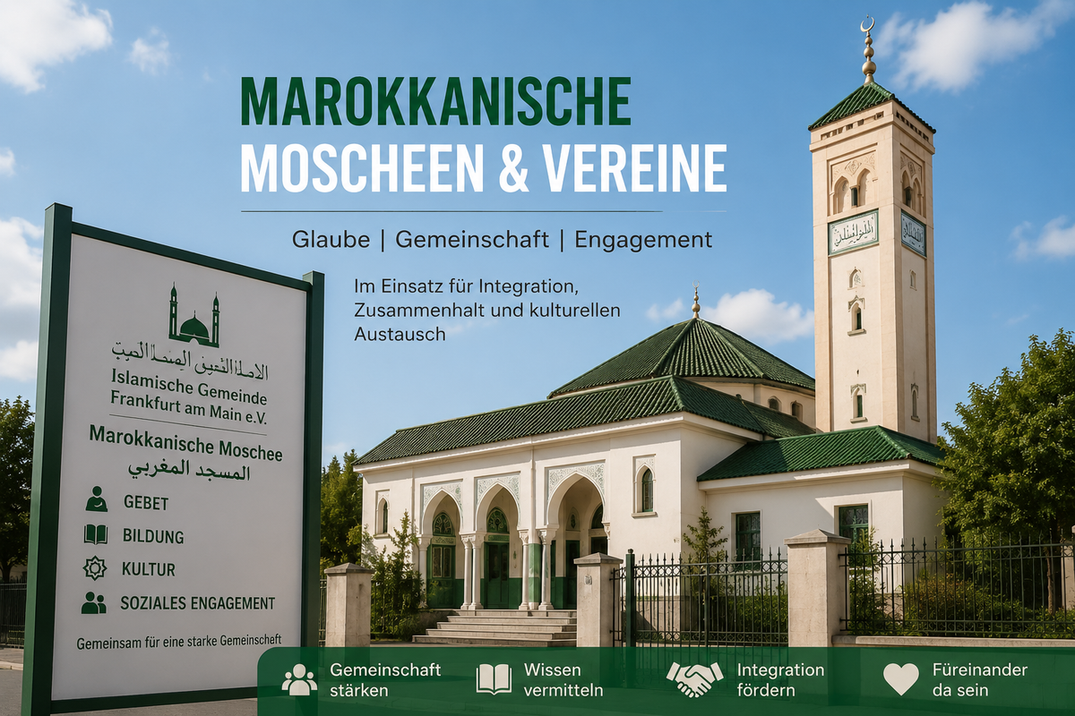 Marokkanische Moschee und Community-Angebote