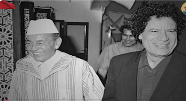 Muammar al-Gaddafi und Hassan II als historische Rivalen im Maghreb